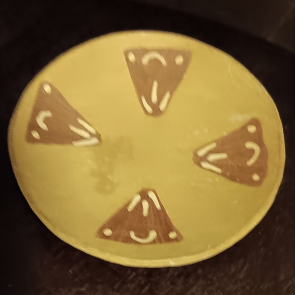 Australian Aboriginal Earthenware Cup & Saucer Handmade Natural Clay Primitive - Picture 4 of 6